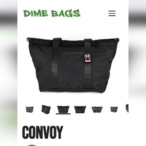 Dime Bags "Convoy" Black Tote Bag Smell Proof